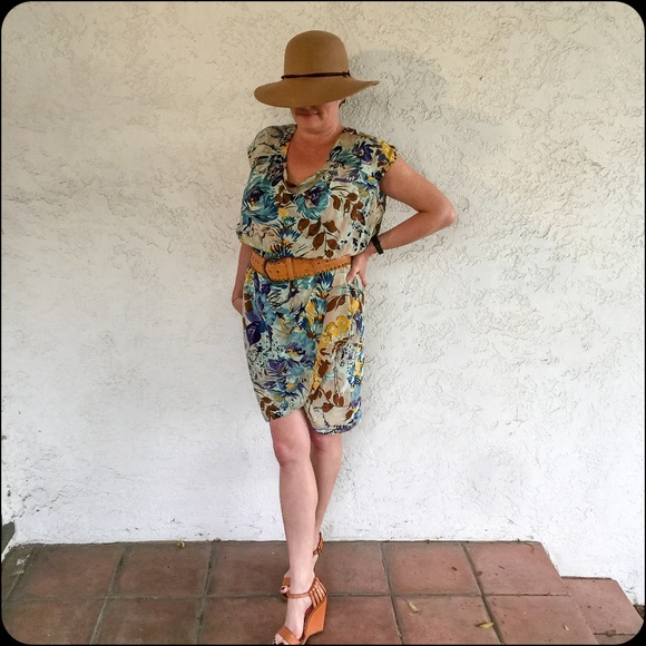 SALE Tracy Reese Silk Floral Blouson Dress - Picture 2 of 4